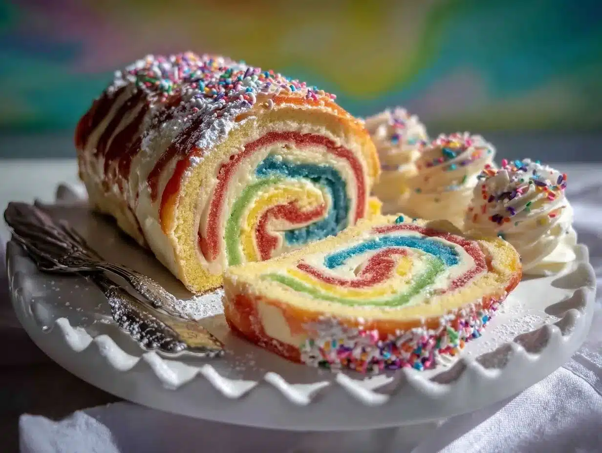 Dr. Seuss Jelly Roll Cake preparation steps