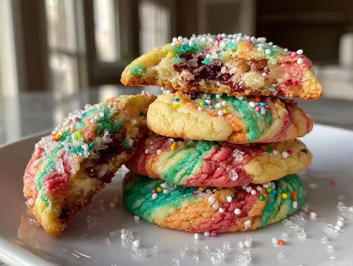 Dr. Seuss Rainbow Meltaway Cookies preparation steps