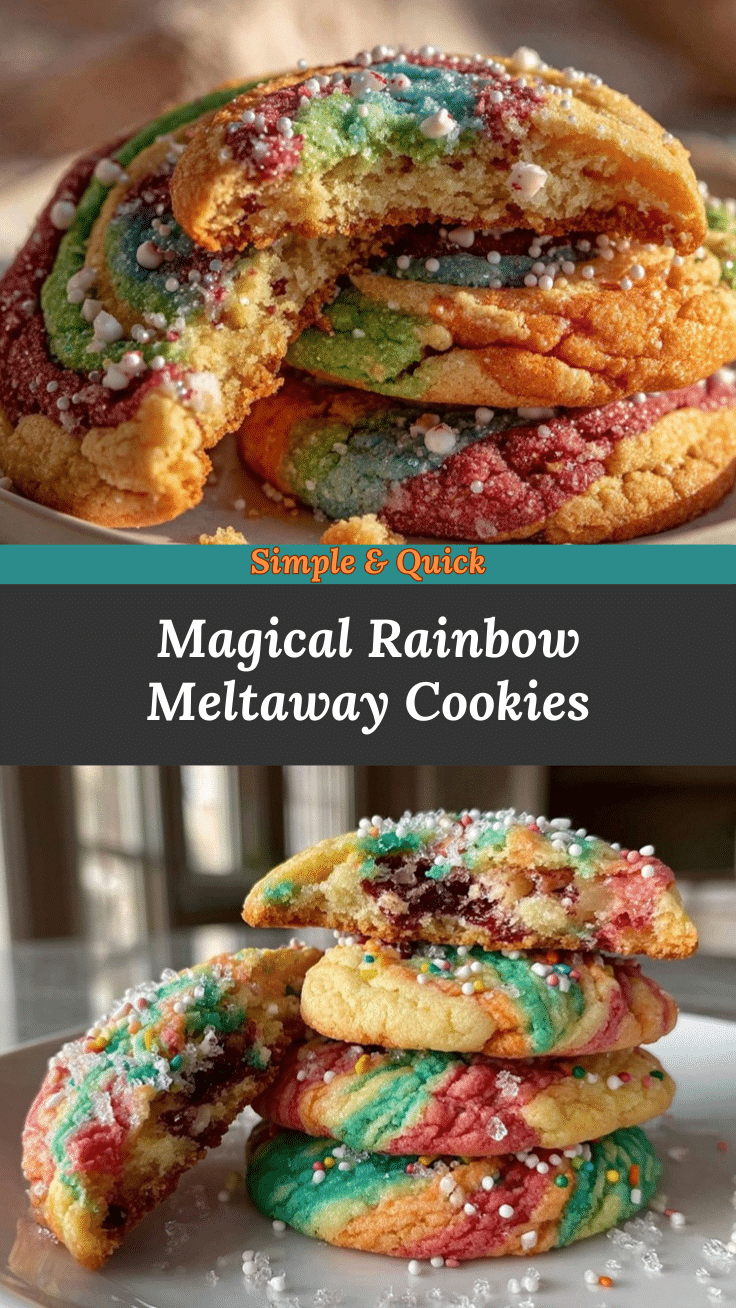 Dr. Seuss Rainbow Meltaway Cookies recipe