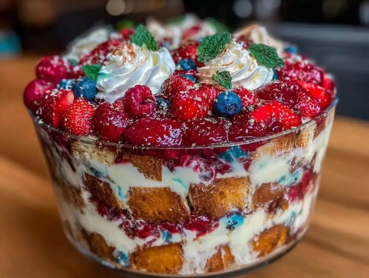 easy creamy berry trifle preparation steps