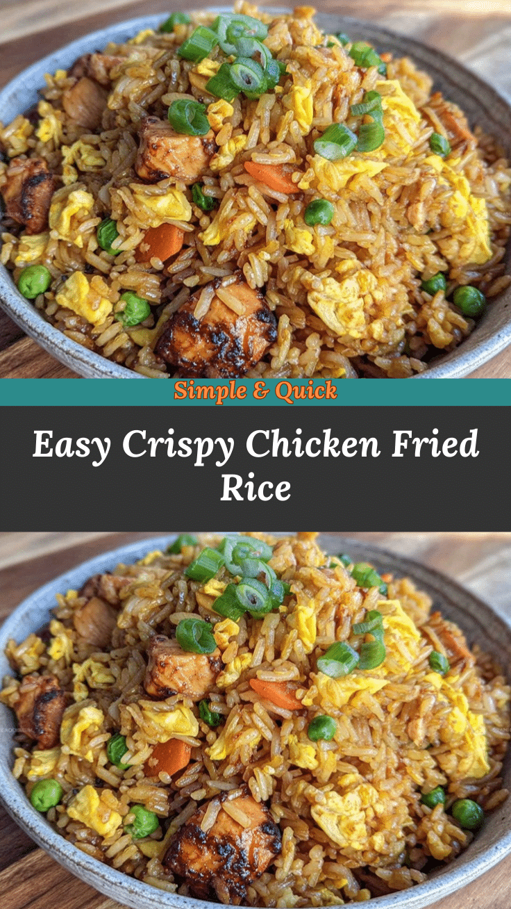 easy crispy chicken fried rice recipe