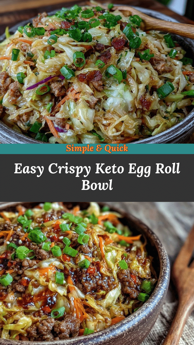 easy keto egg roll in a bowl recipe