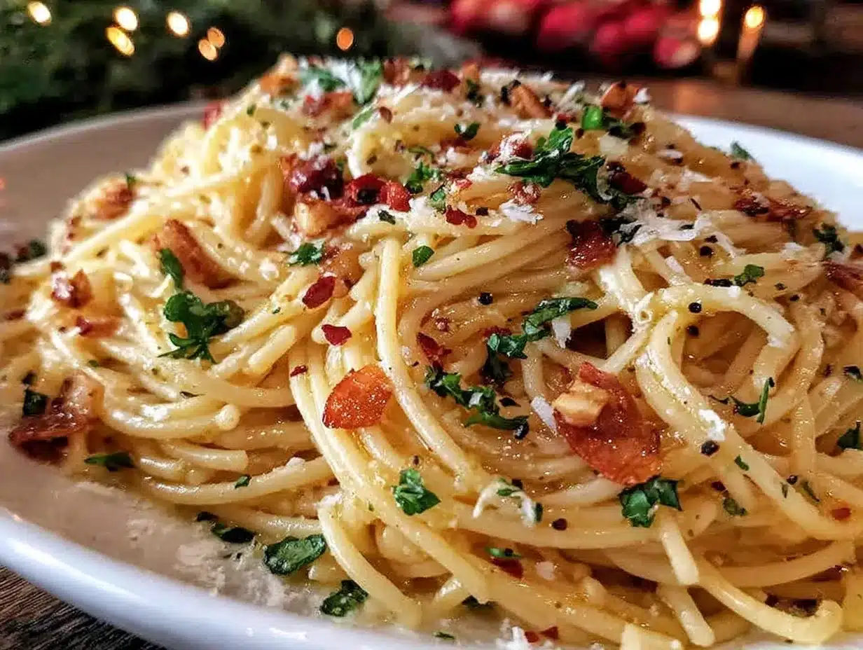 easy spaghetti aglio e olio preparation steps