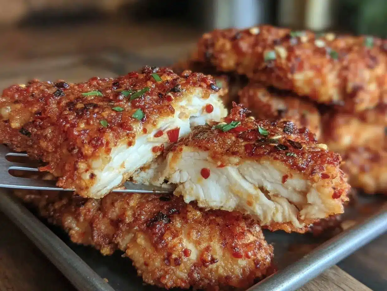Flaming Hot Cheetos Chicken Tenders preparation steps