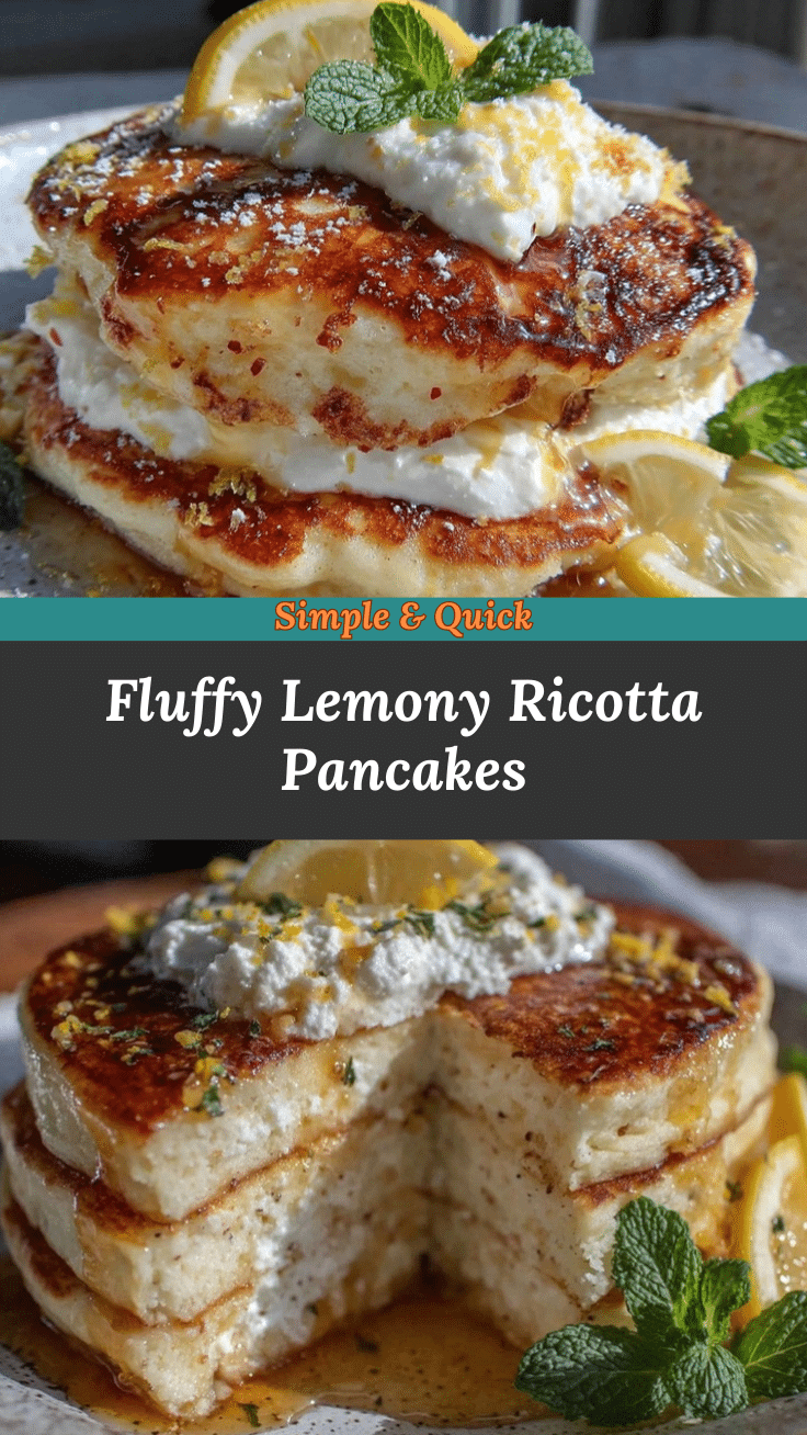 fluffy lemon ricotta pancakes recipe