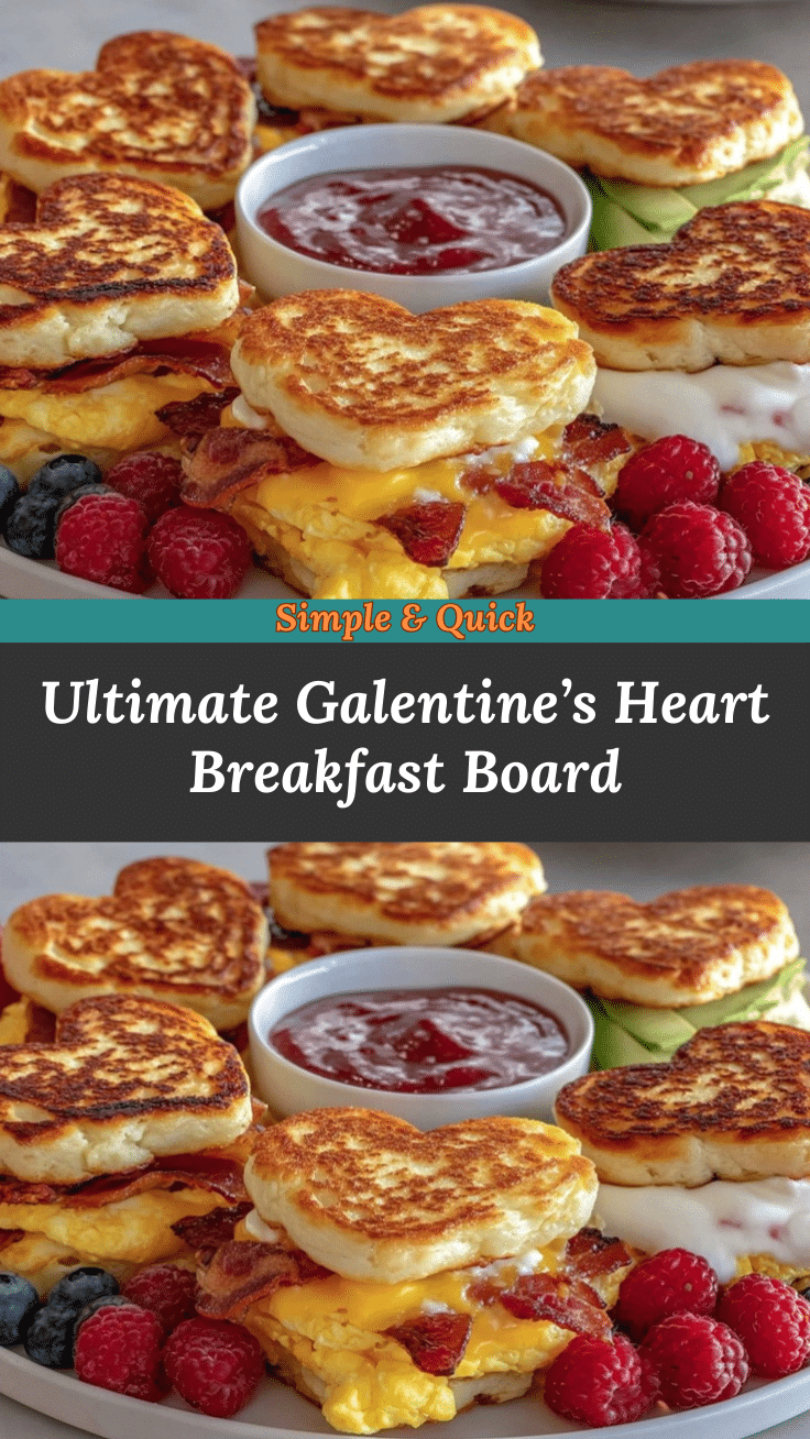 Galentine’s breakfast sandwich board recipe