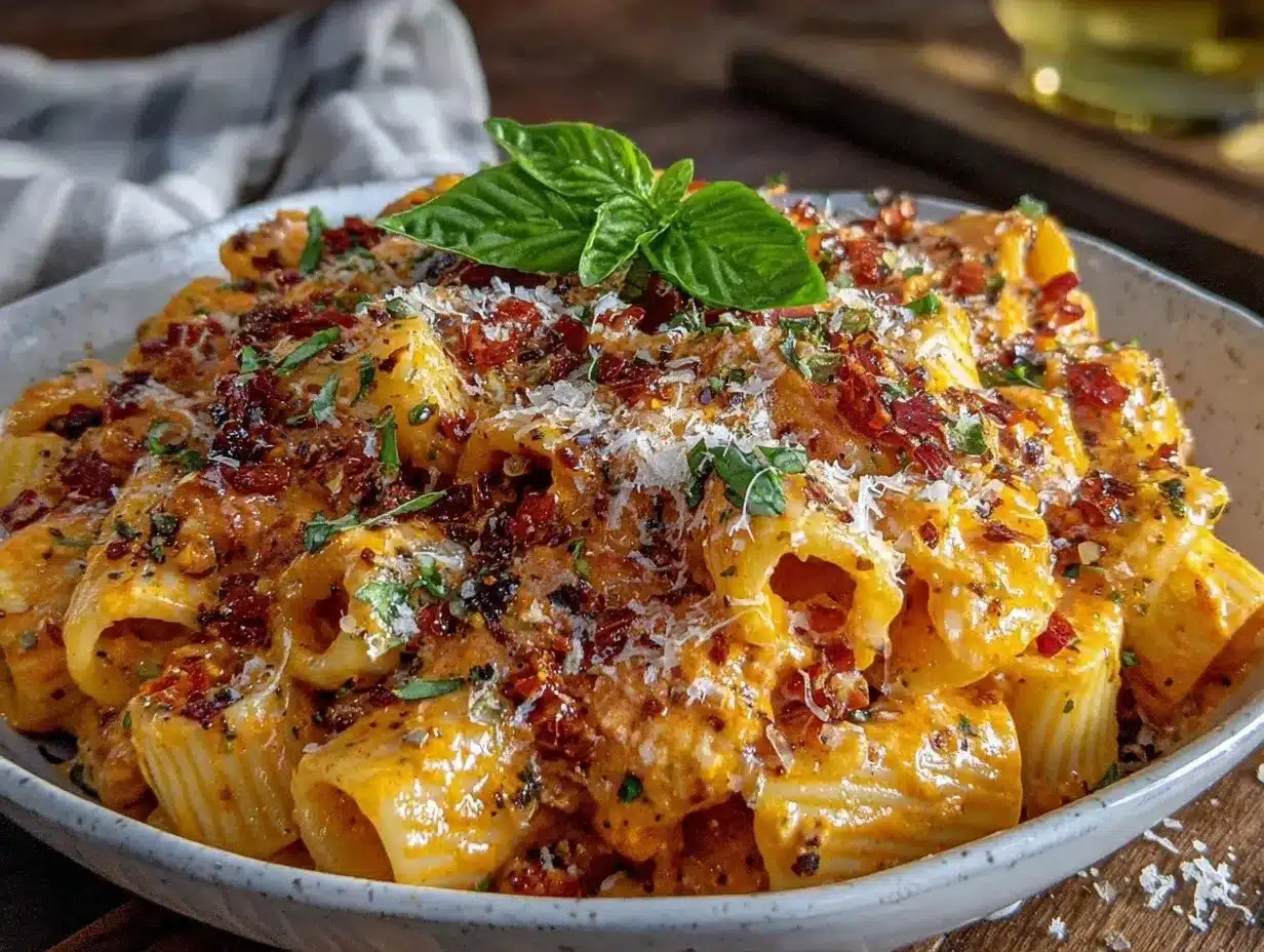 Gigi Hadid Spicy Vodka Pasta preparation steps