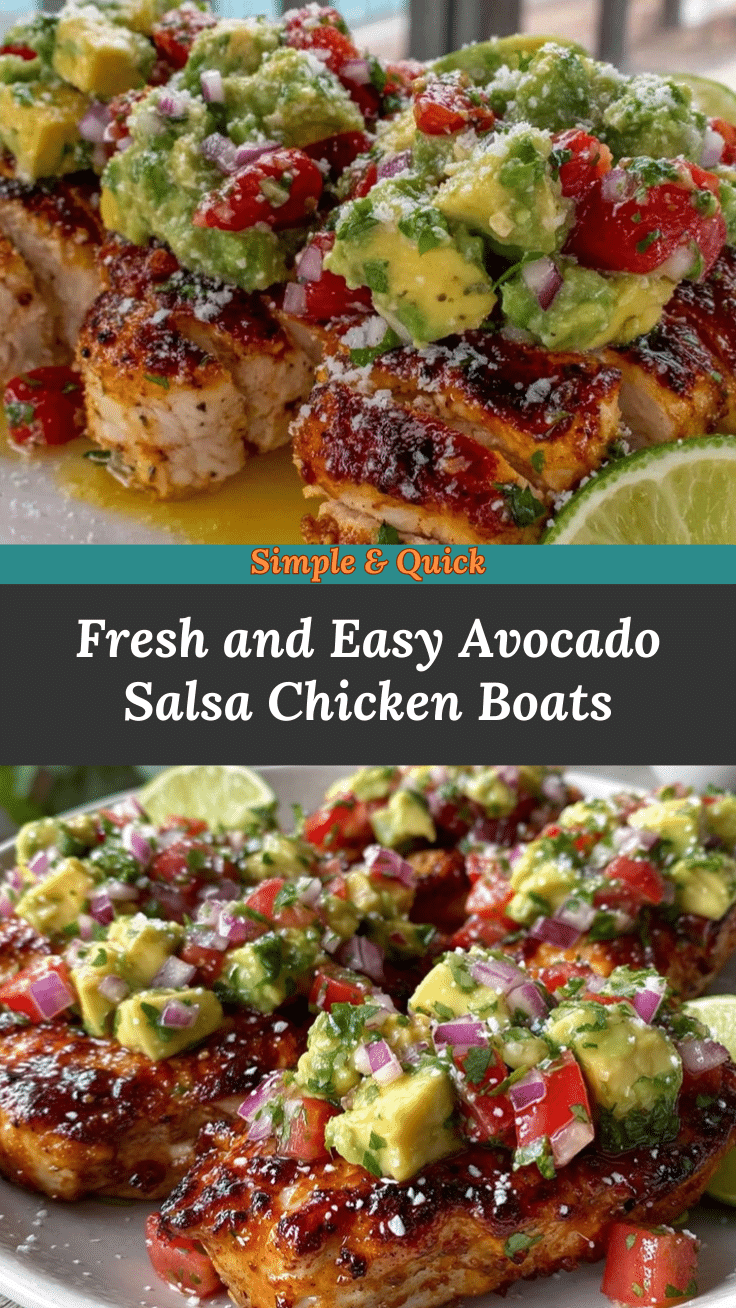 Healthy Avocado Salsa Chicken Boats recipe