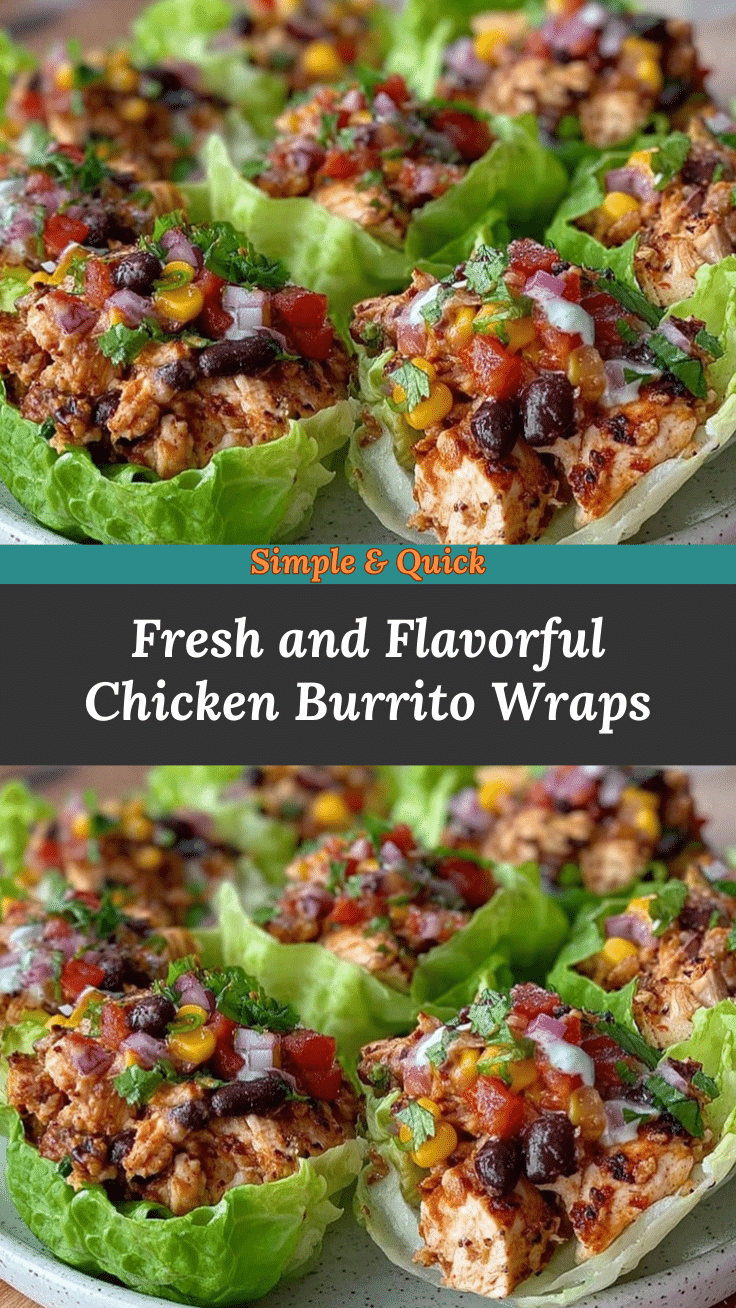 healthy chicken burrito lettuce wraps recipe