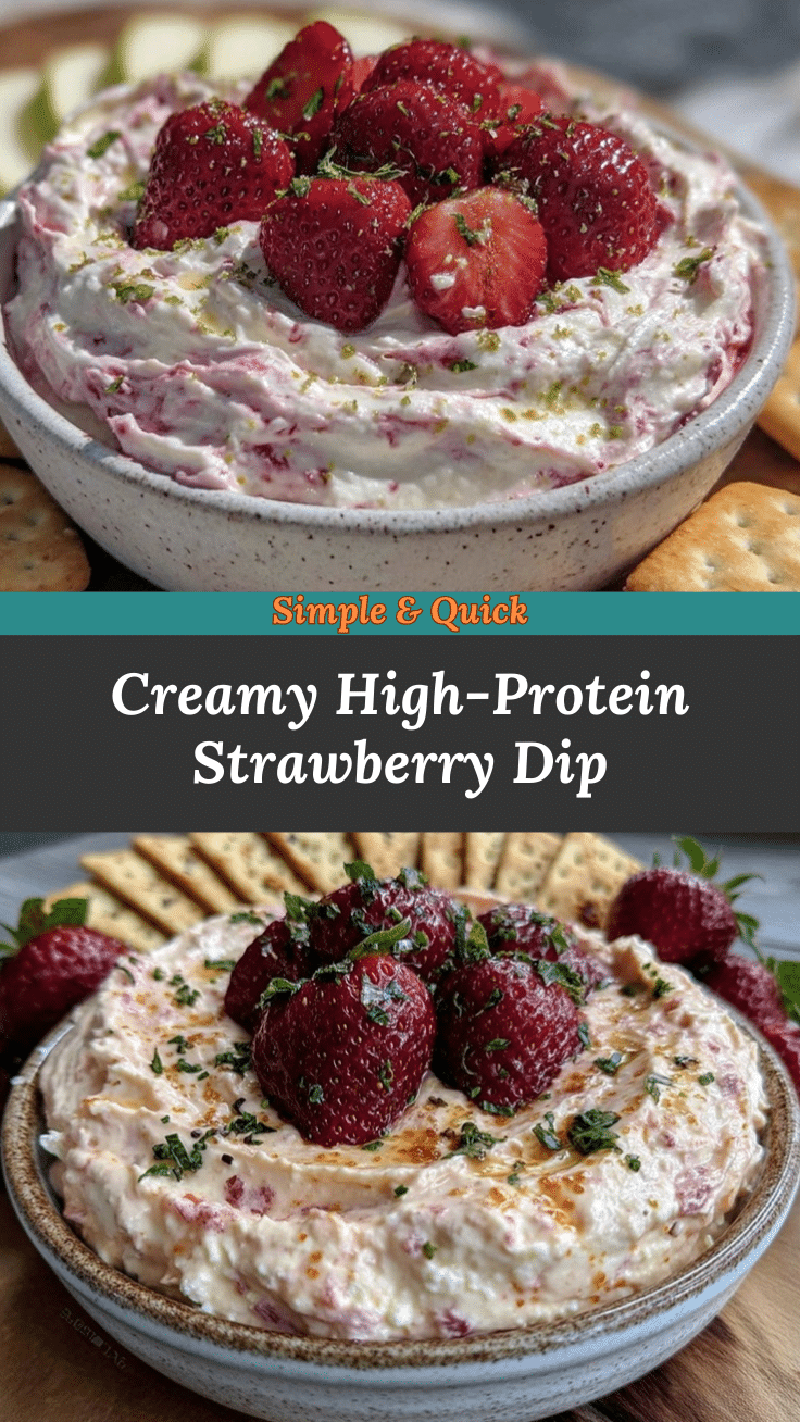 high-protein strawberry dip recipe