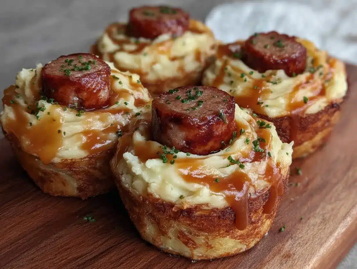 Irish Bangers & Mash Potato Cups preparation steps