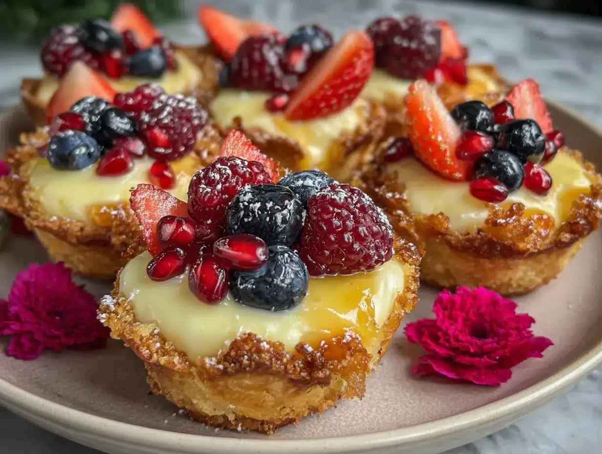 mini fruit tart board preparation steps