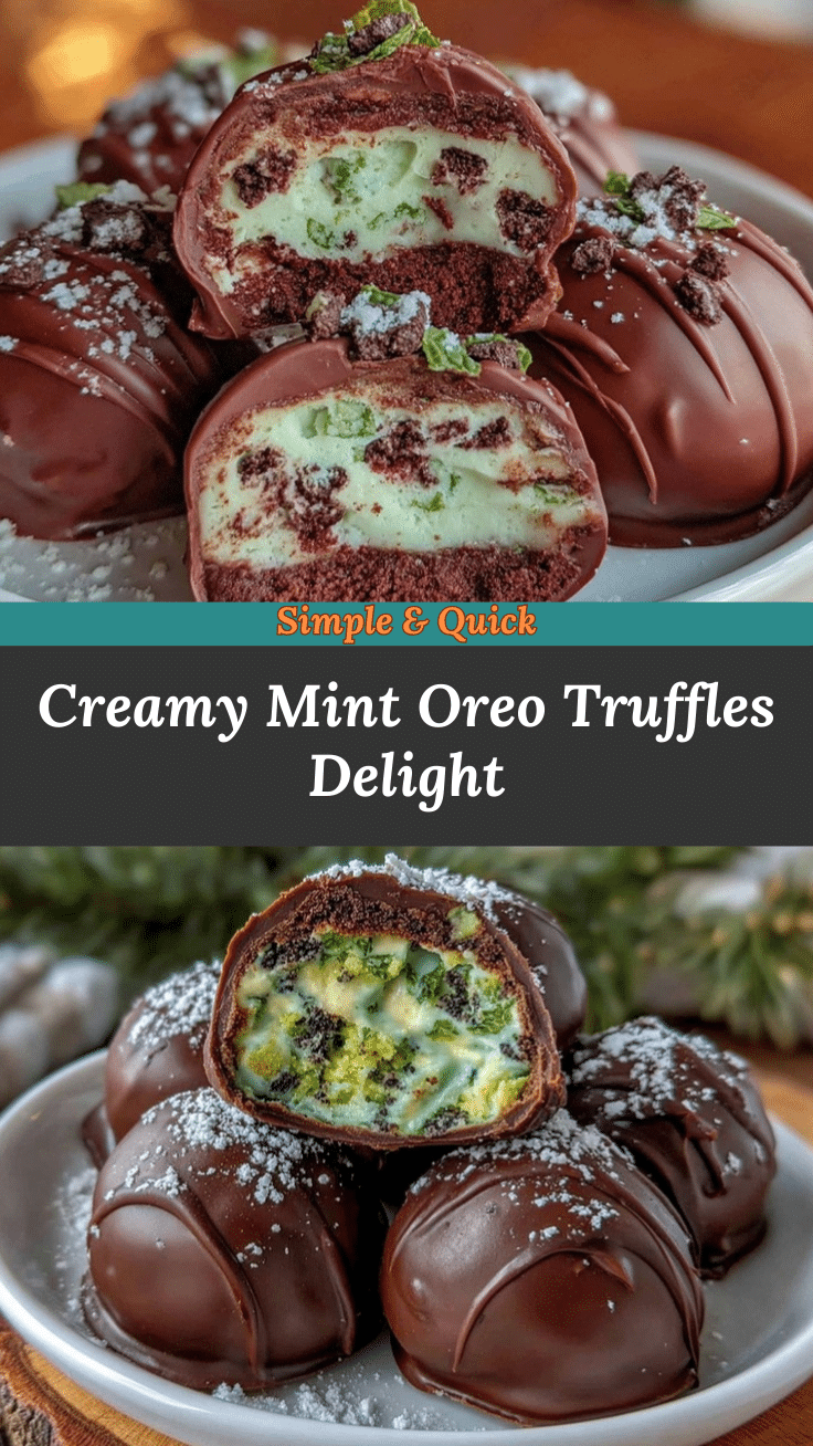 mint Oreo truffles recipe