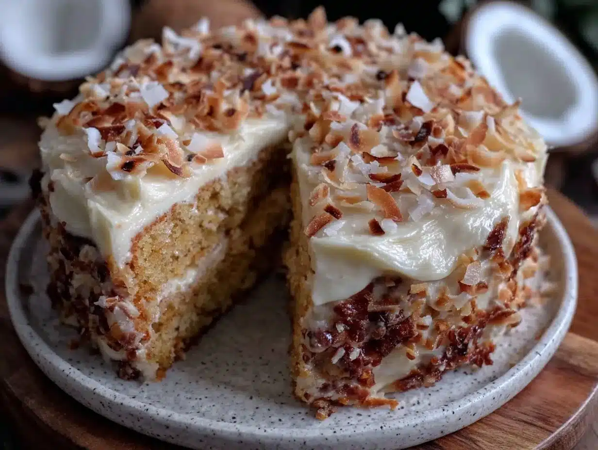 moist coconut cake preparation steps