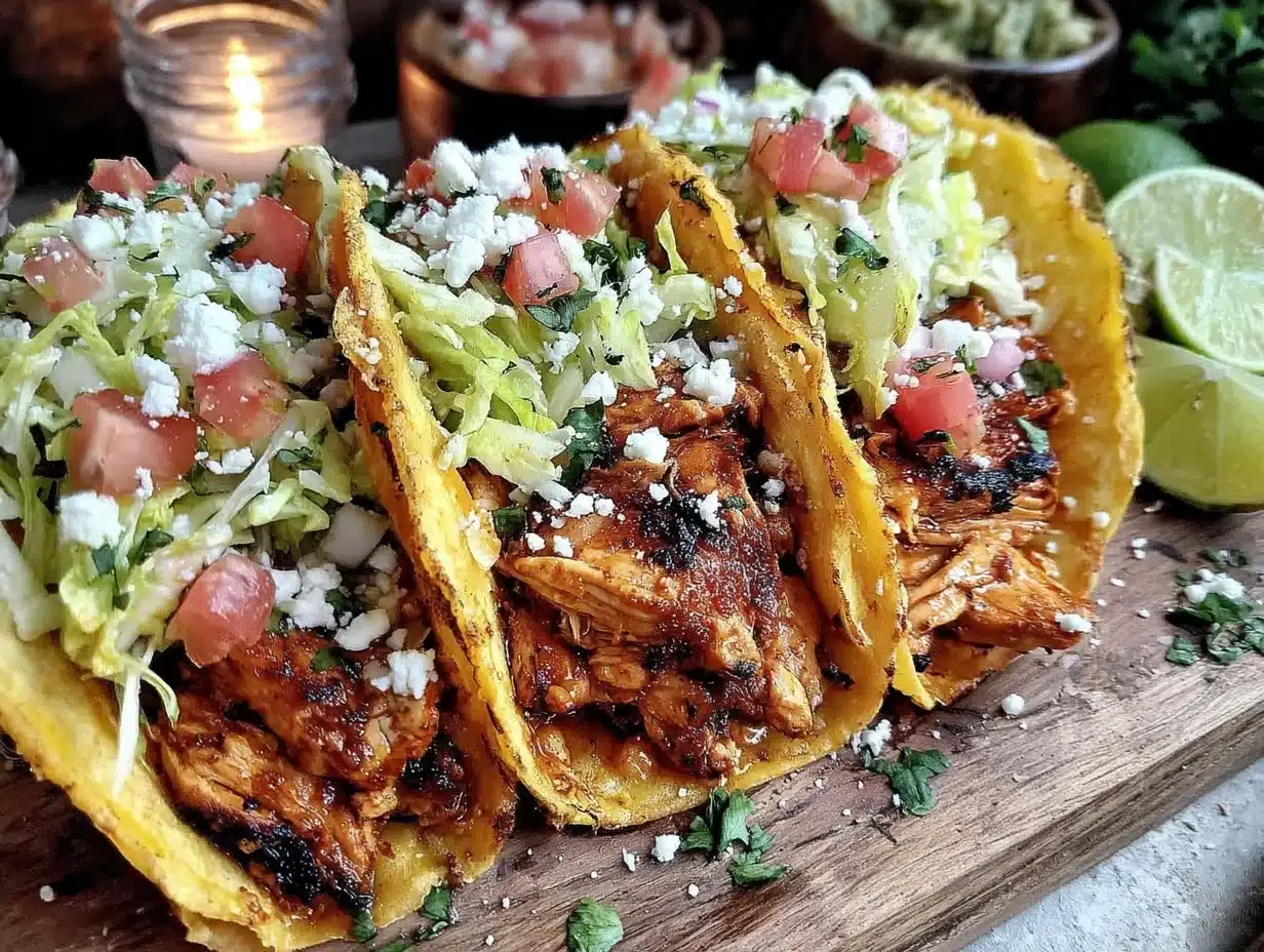 quick flavorful chicken tacos - featured image
