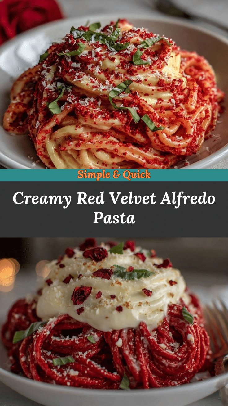 red velvet pasta alfredo recipe