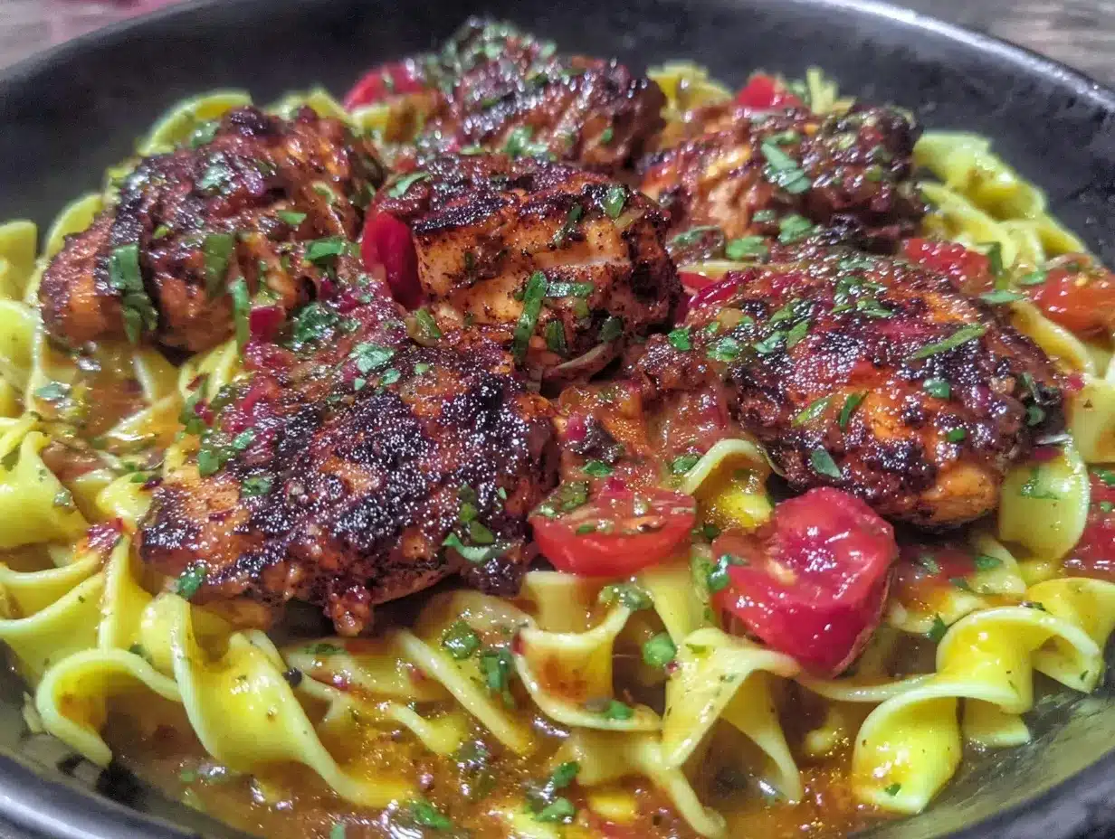 savory blackened chicken pasta preparation steps