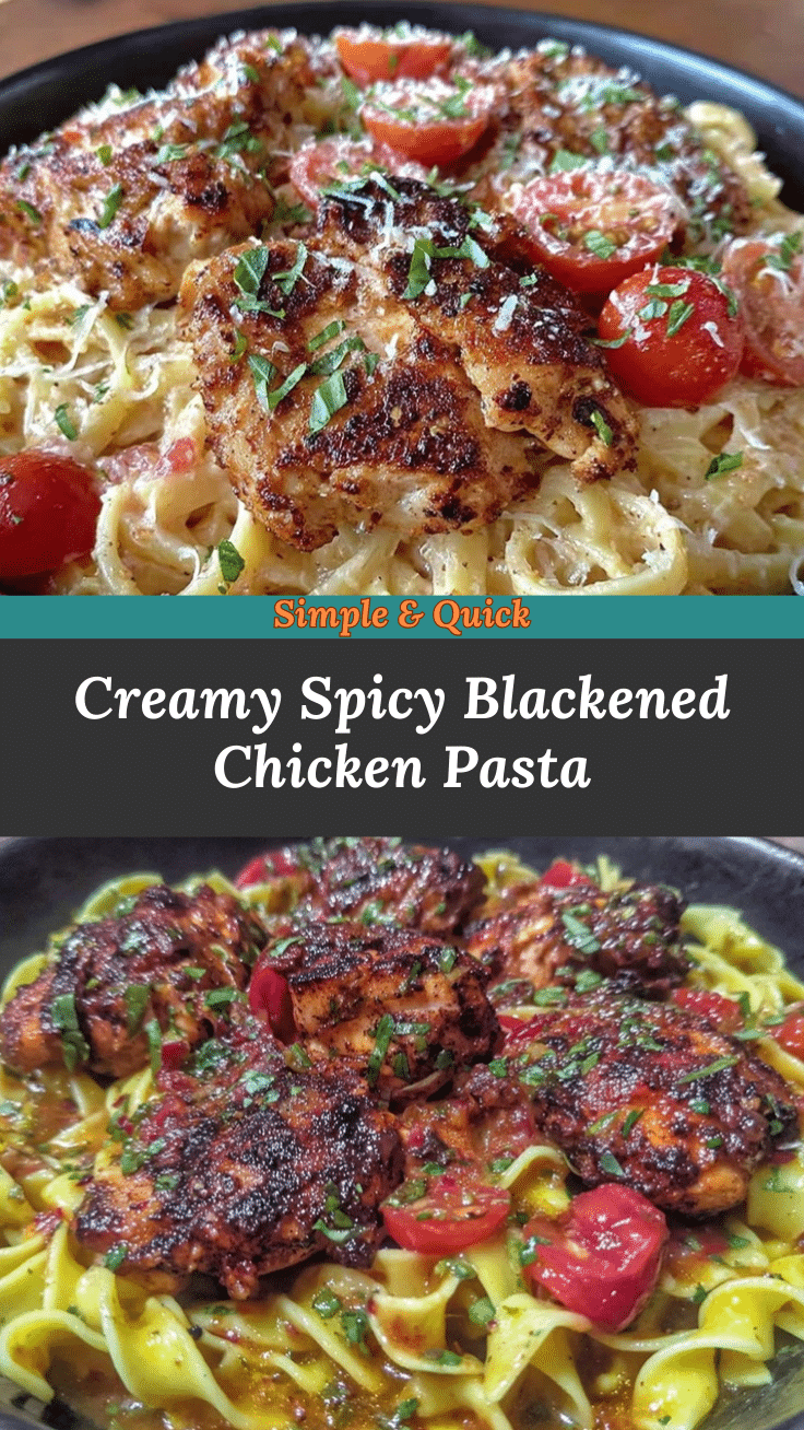 savory blackened chicken pasta recipe