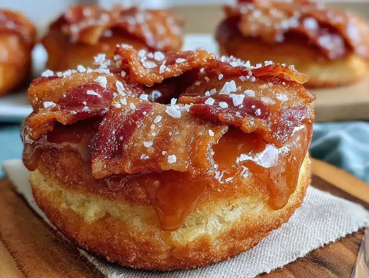 savory maple bacon donut preparation steps