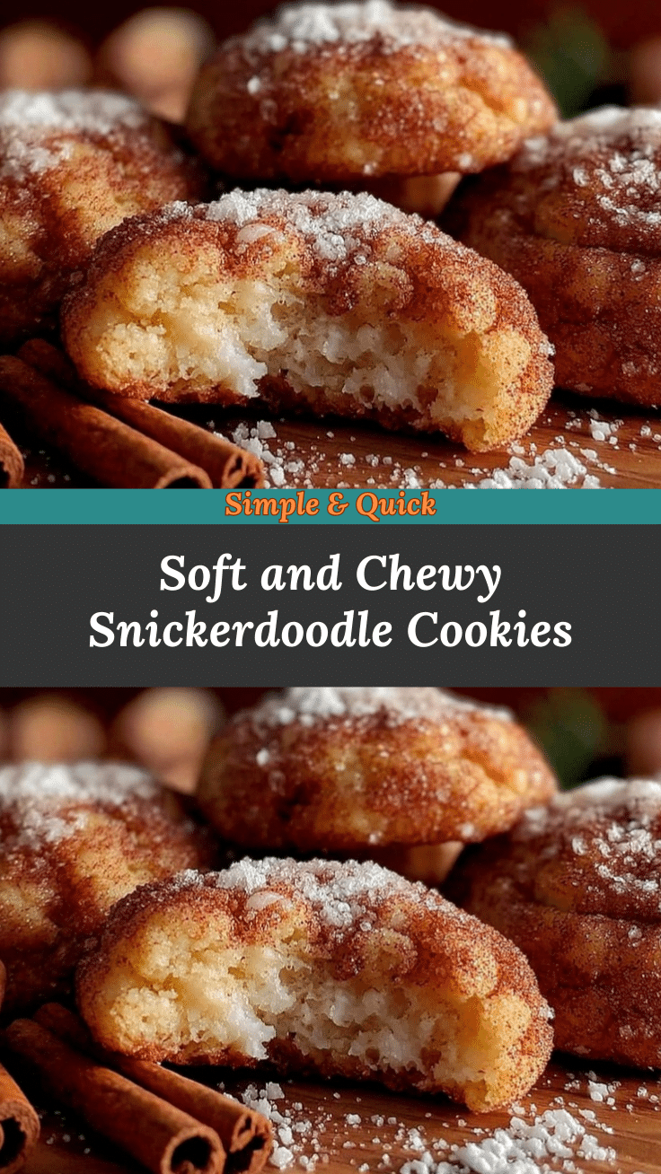 soft snickerdoodle cookies recipe