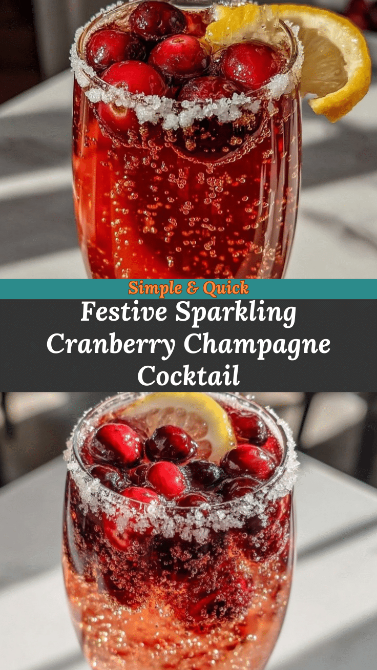 sparkling cranberry champagne cocktail recipe