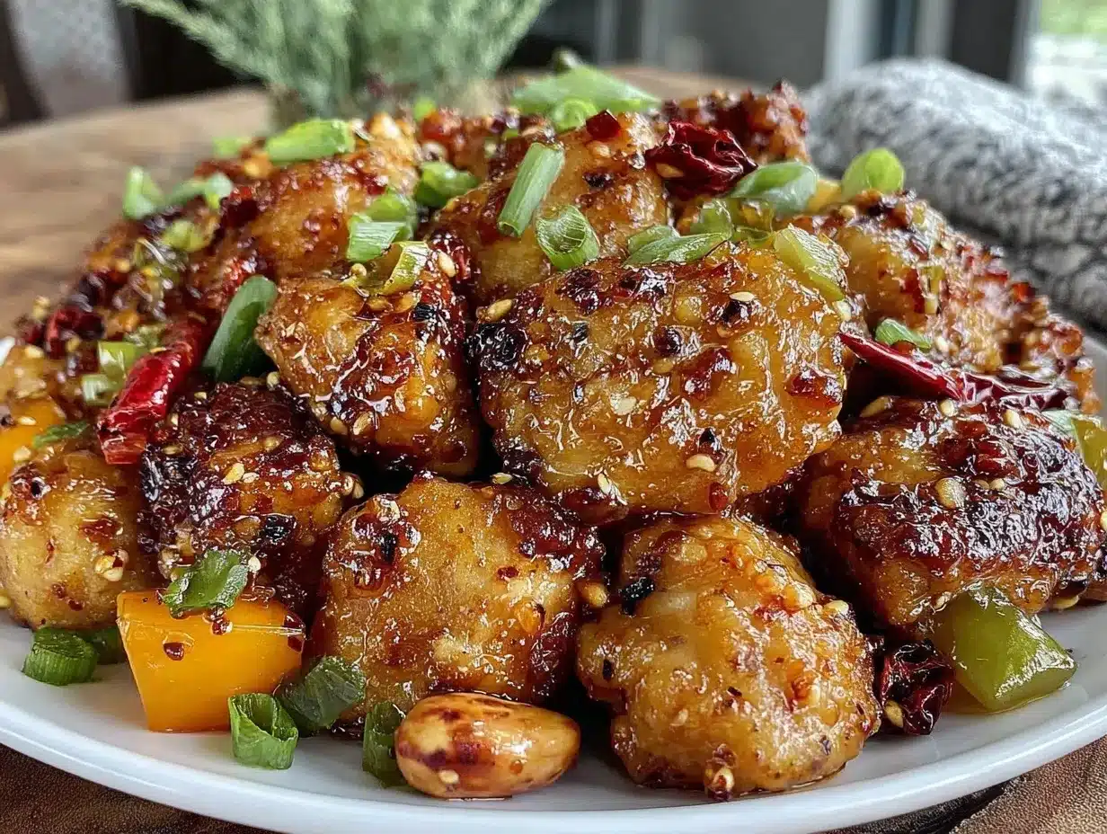 spicy crispy Kung Pao chicken preparation steps