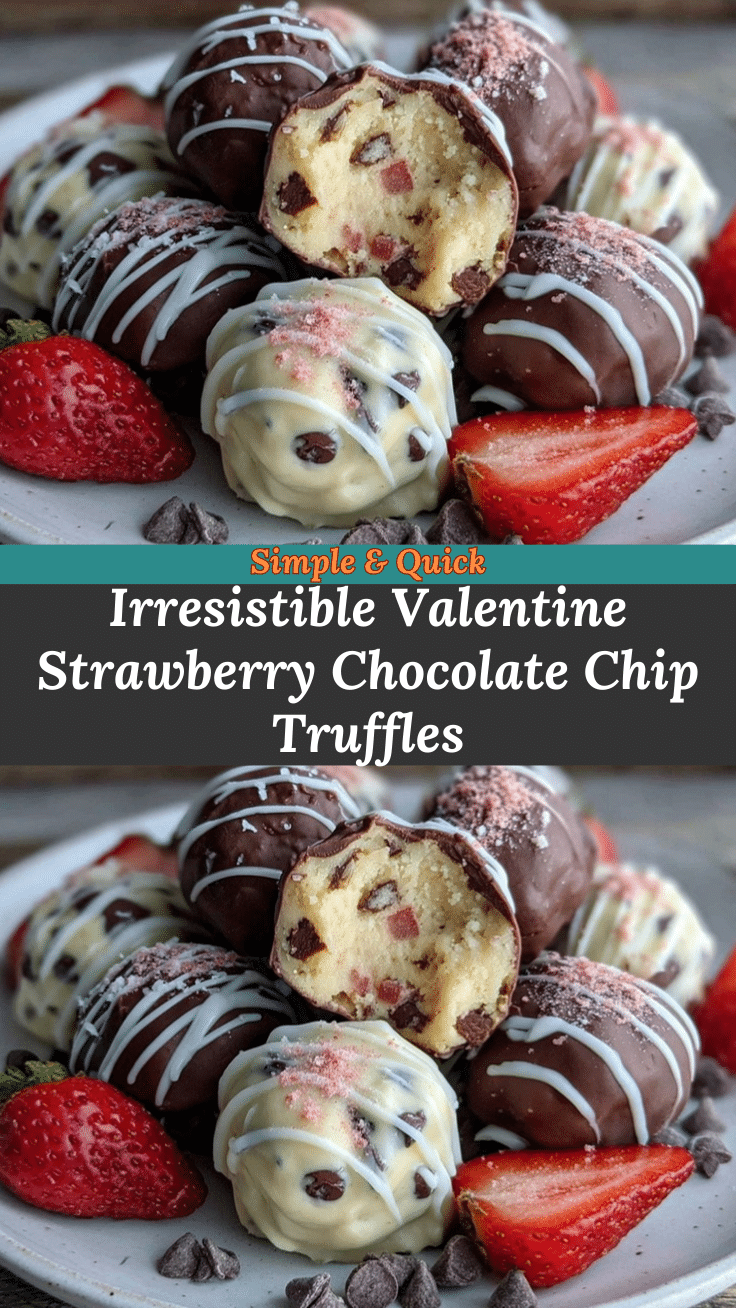 strawberry chocolate chip truffles recipe
