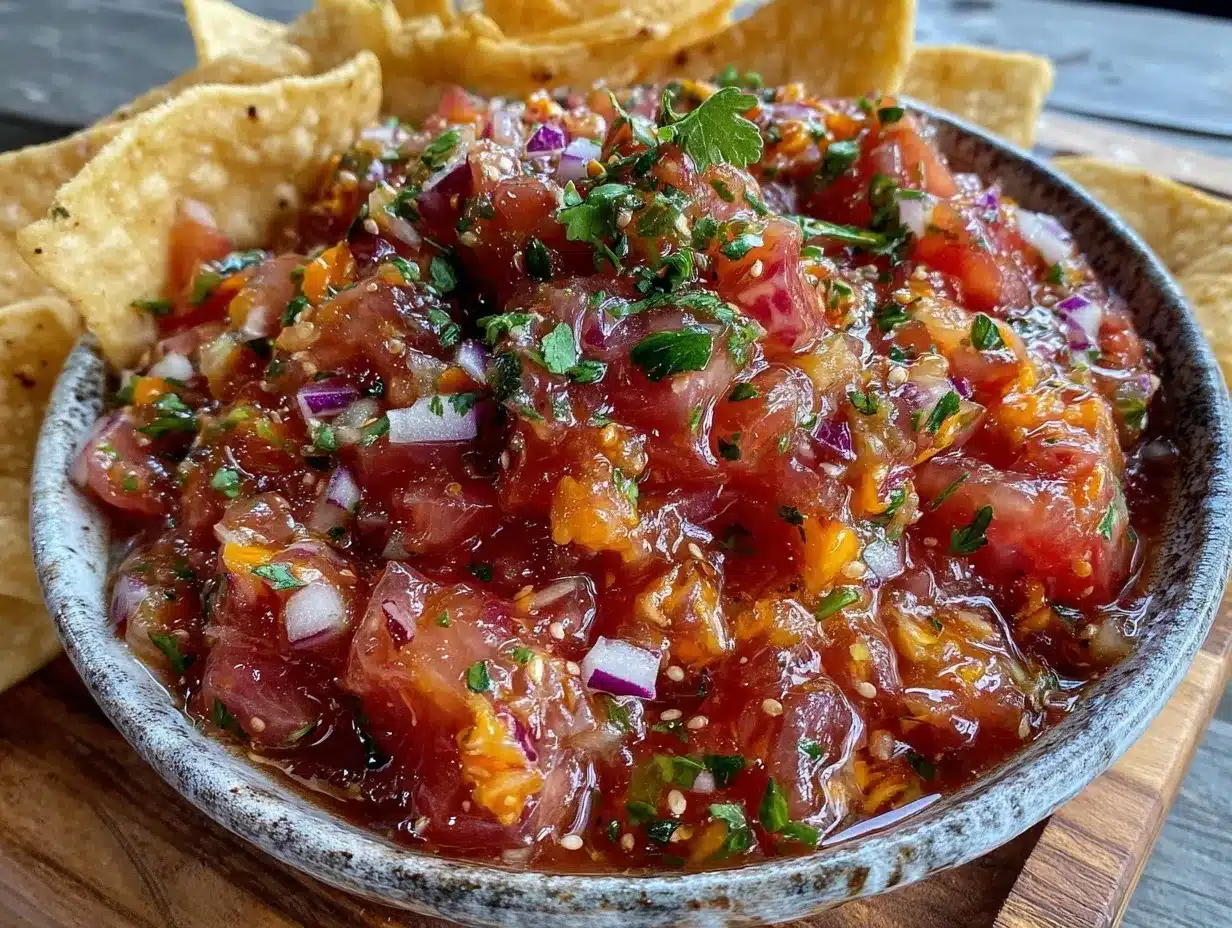 Trinidad Scorpion salsa preparation steps