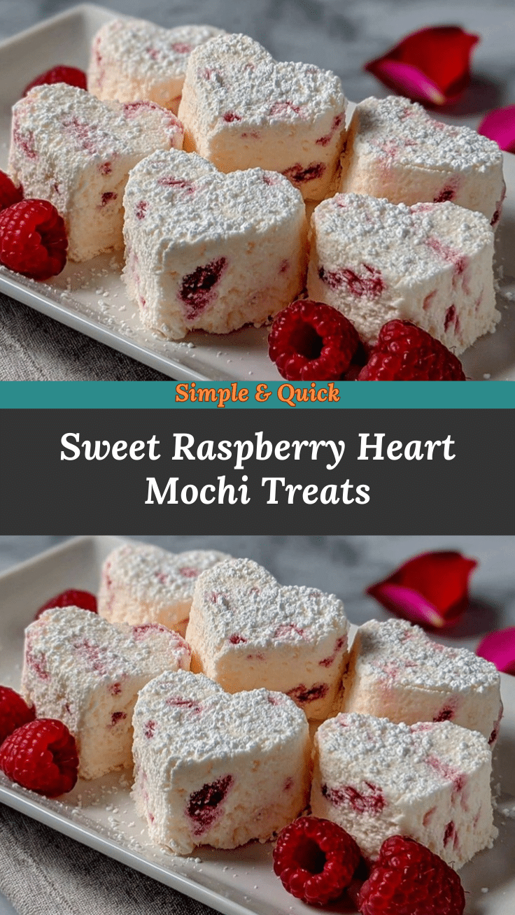 Valentine’s Raspberry Heart Mochi recipe