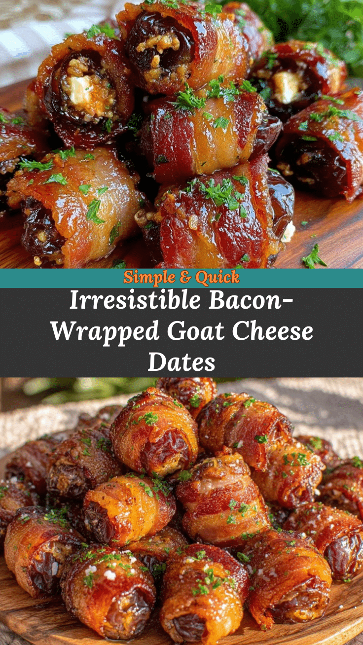 bacon-wrapped dates with creamy goat cheese recipe