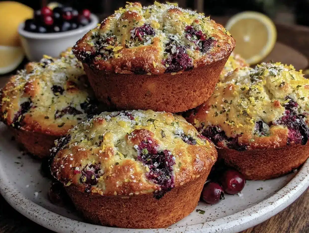 blueberry lemon muffins preparation steps