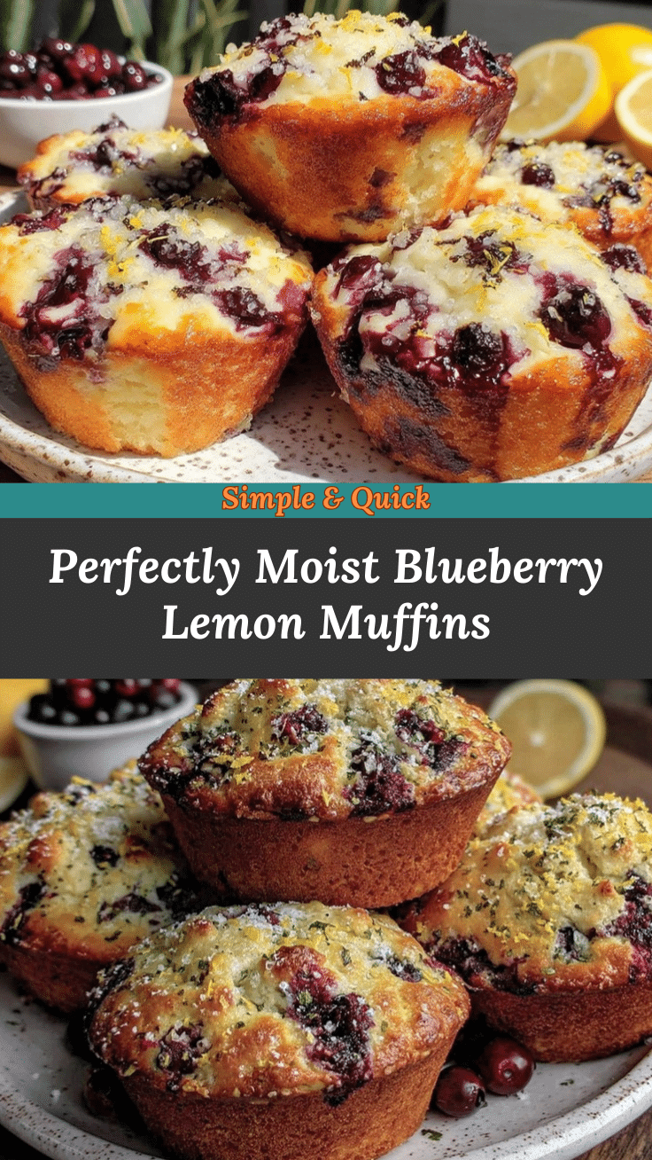 blueberry lemon muffins recipe