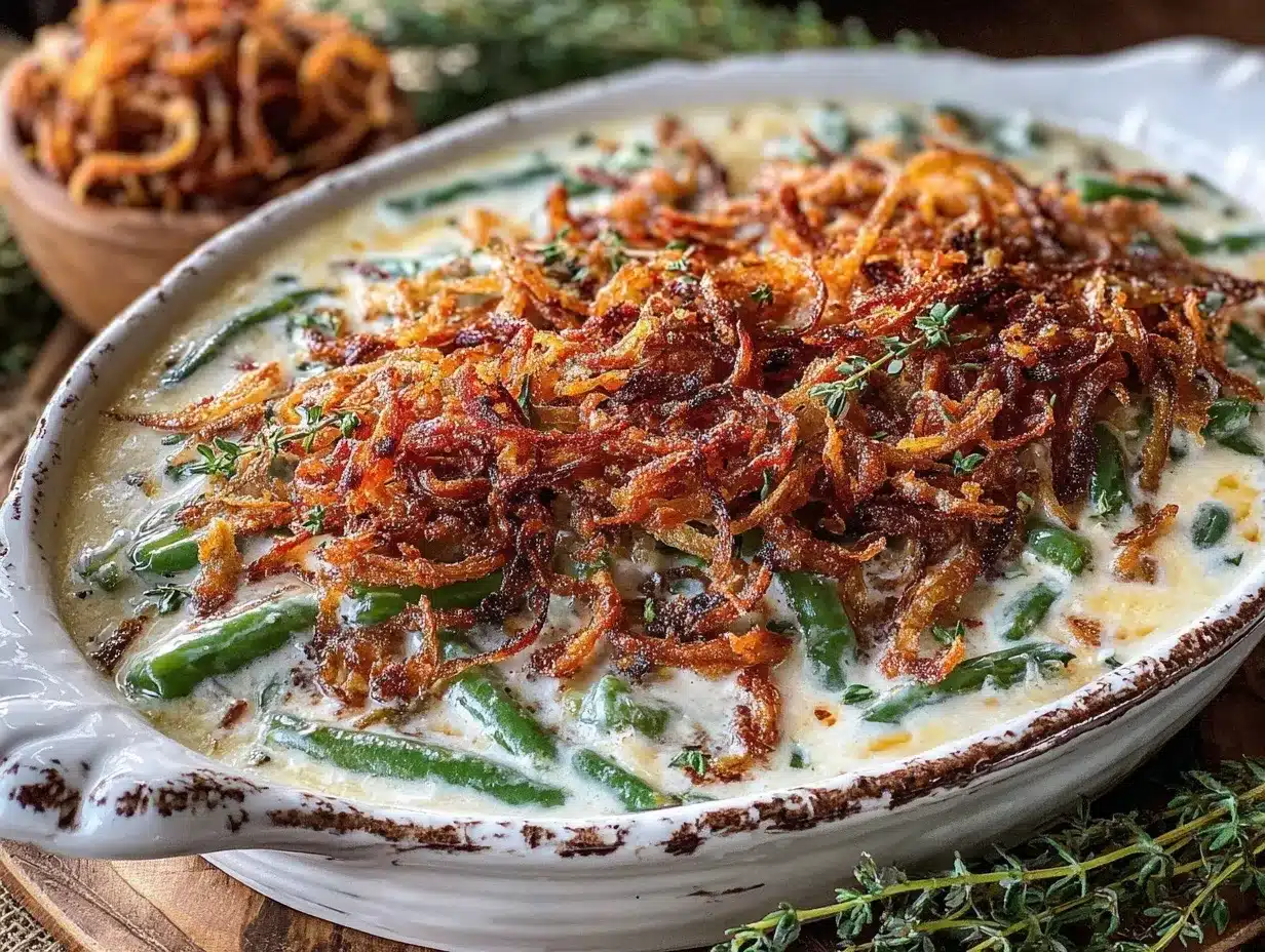 classic crispy green bean casserole preparation steps