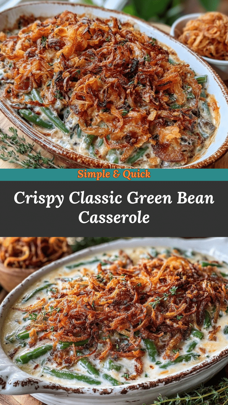 classic crispy green bean casserole recipe