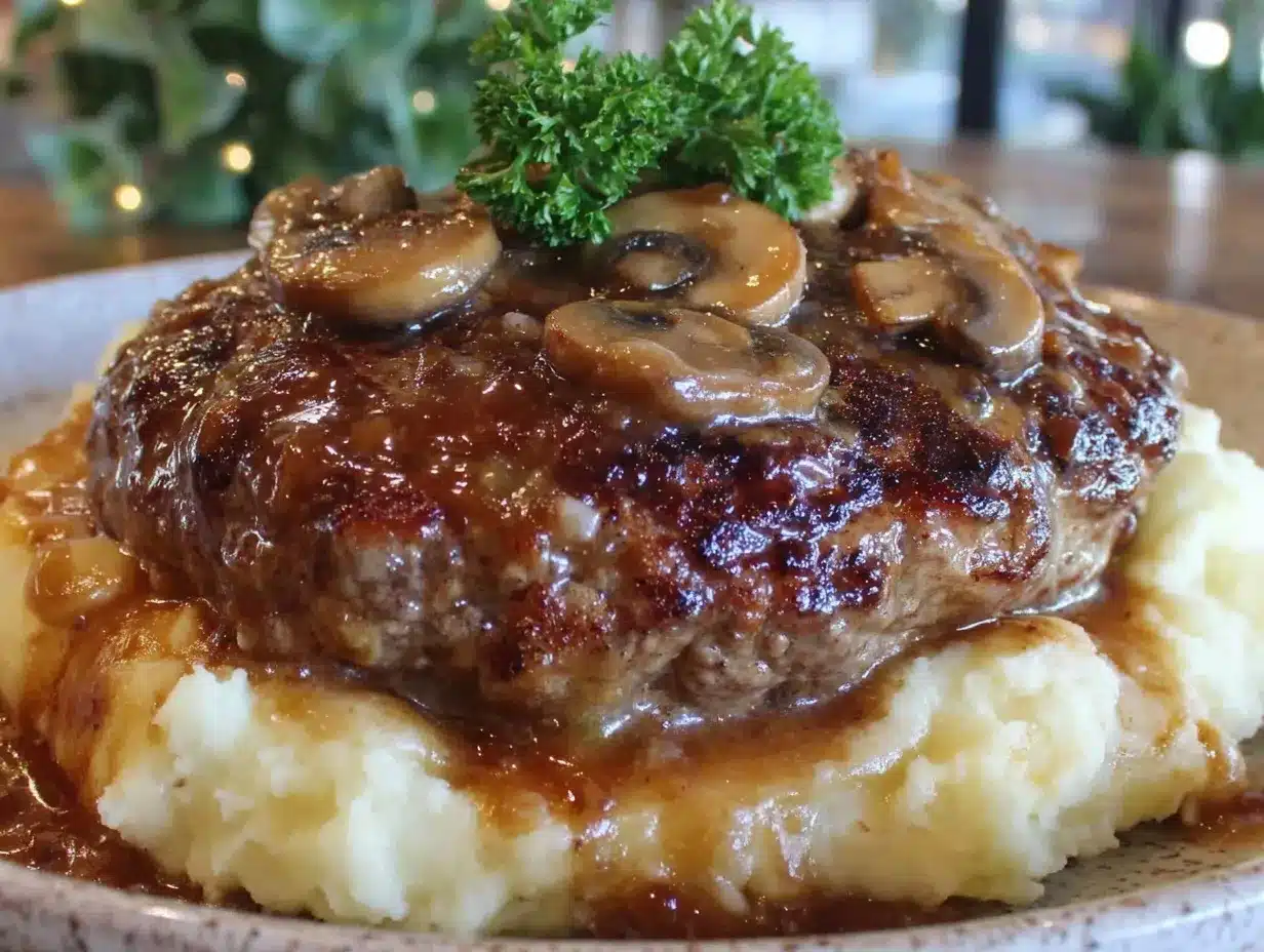 comforting salisbury steak preparation steps
