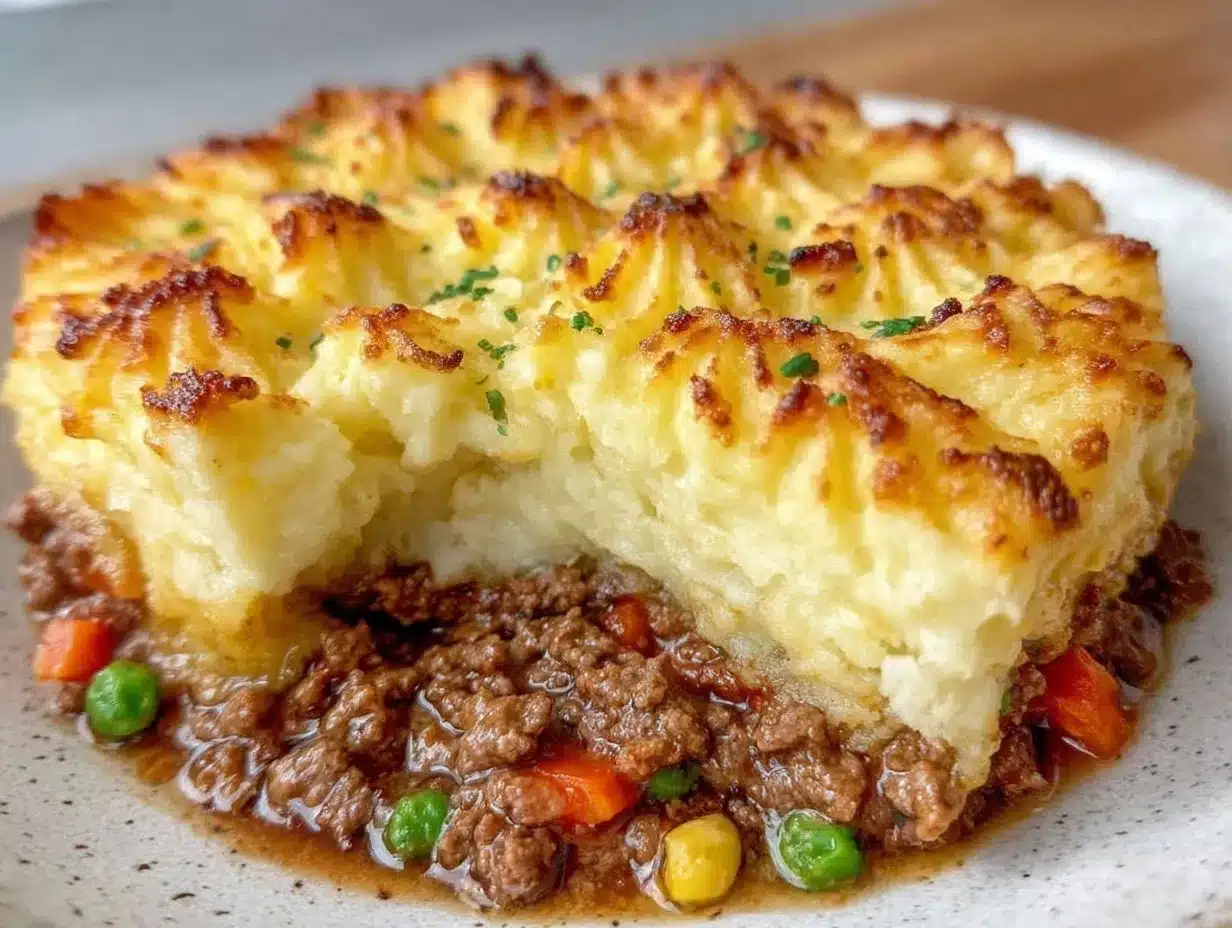 cozy cottage pie with beef preparation steps