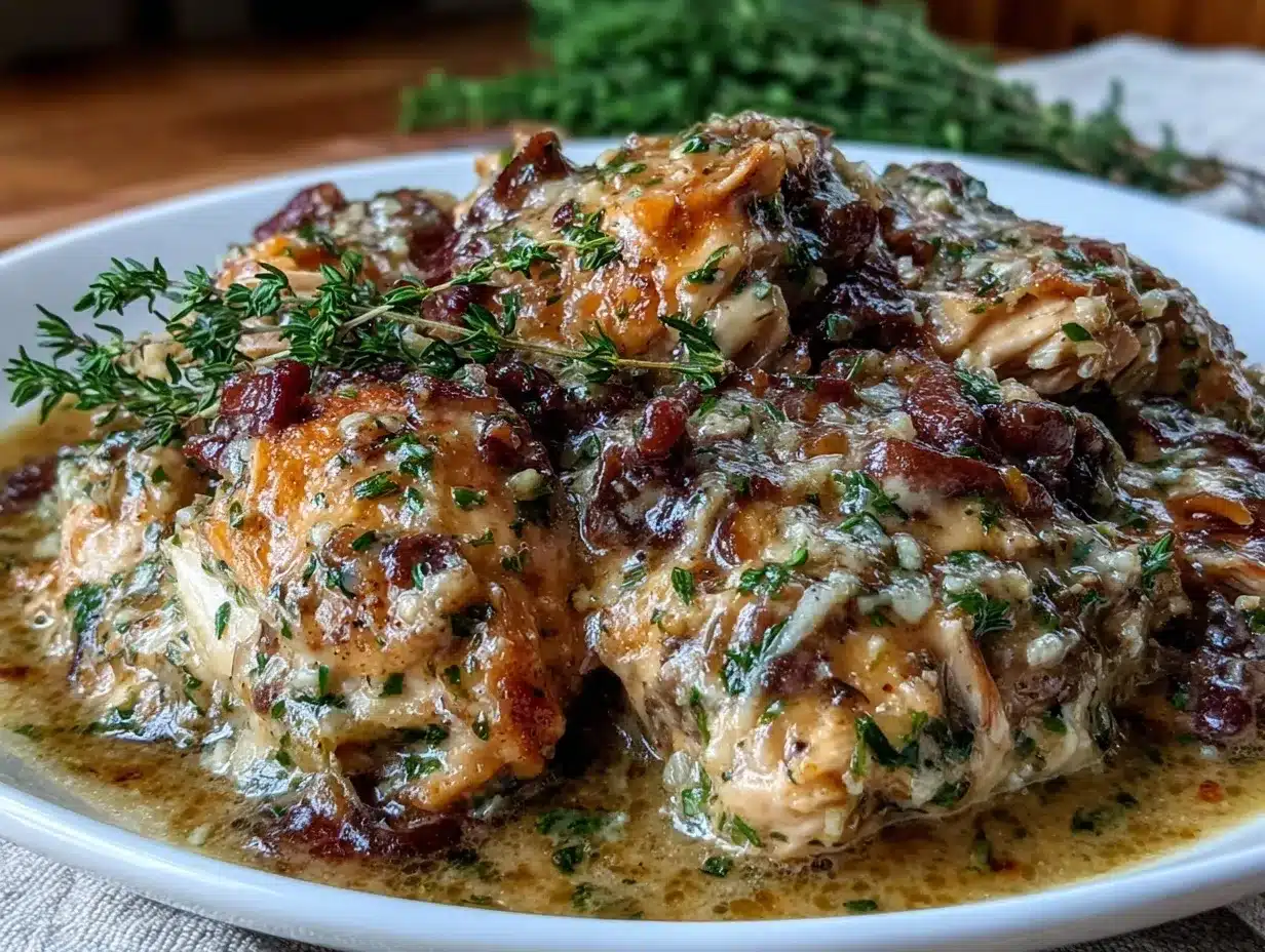 cozy crockpot chicken and gravy recipe preparation steps