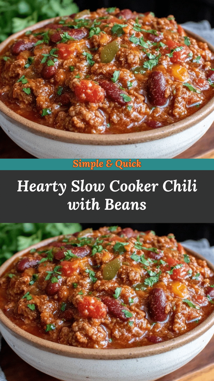 cozy crockpot chili with beans recipe