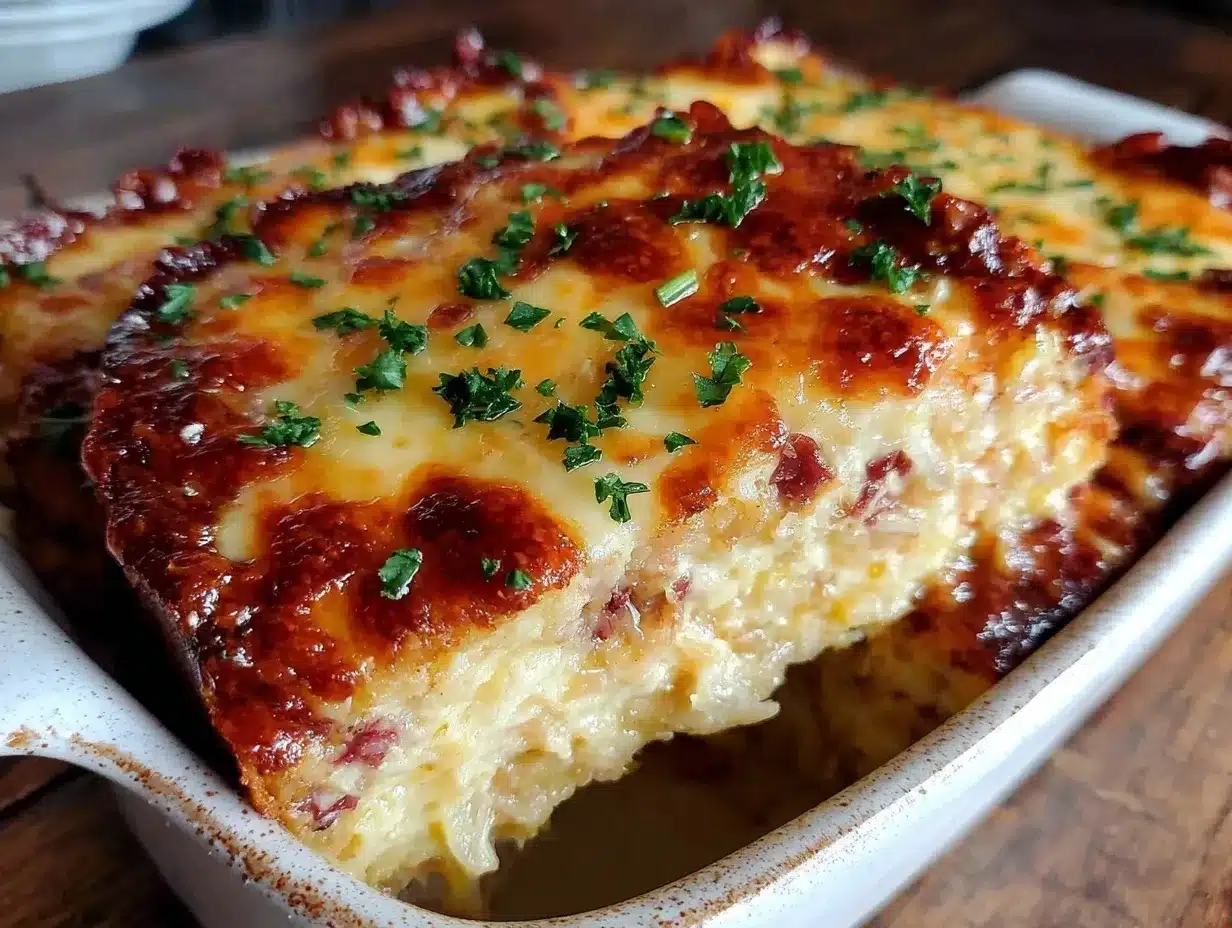 Cozy Reuben Sandwich Casserole preparation steps