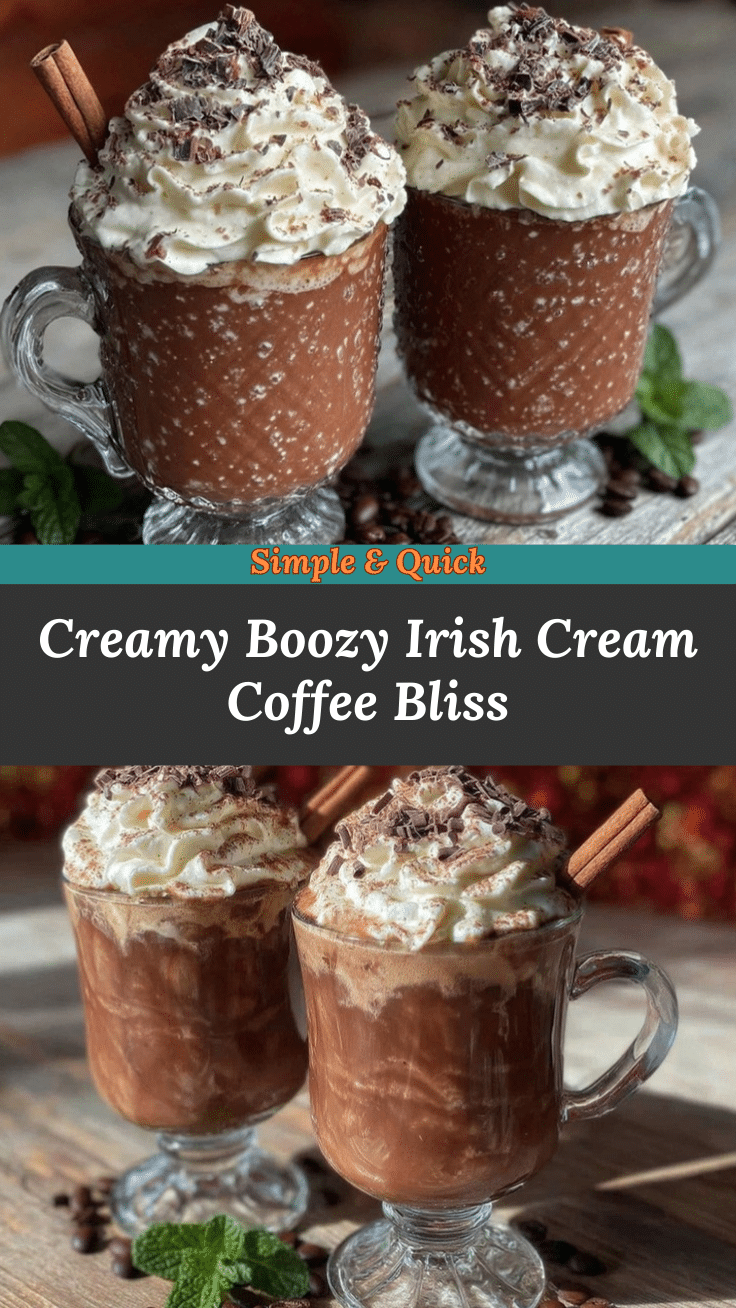 Creamy Boozy Irish Cream Coffee Bliss recipe