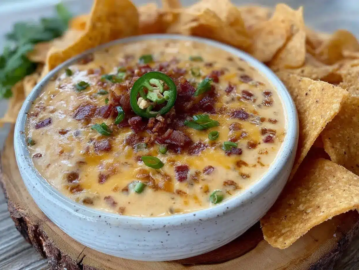 creamy queso dip preparation steps