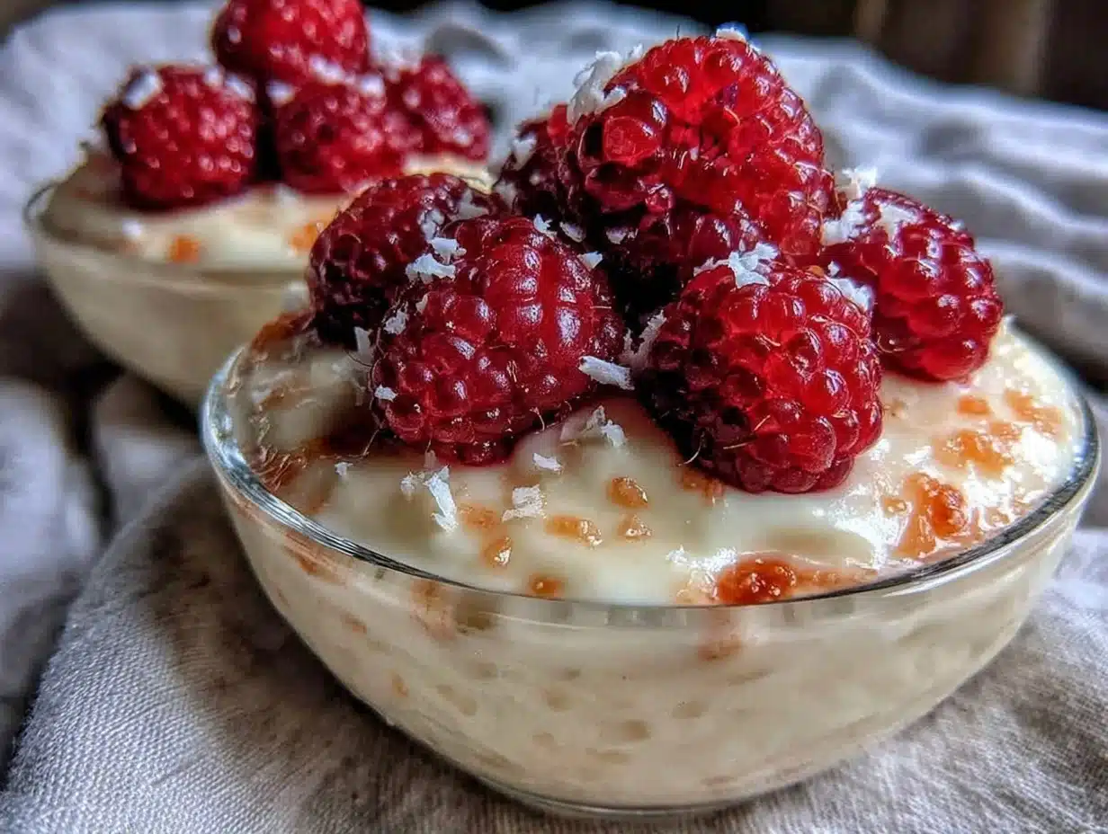 creamy raspberry white chocolate mousse cups - featured image