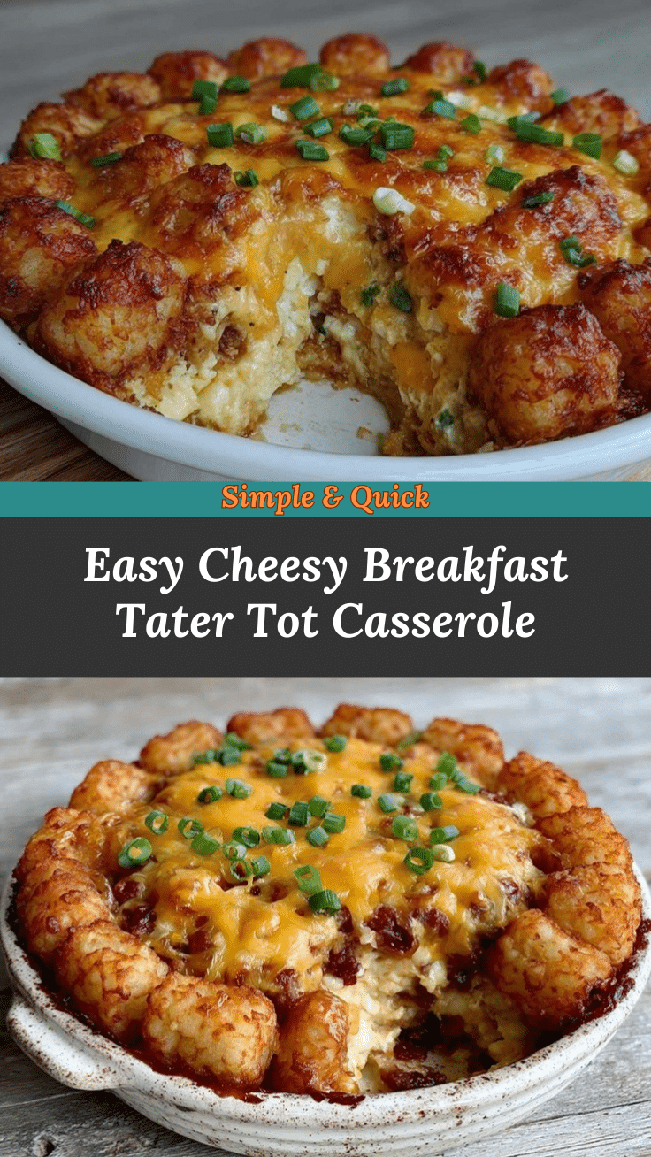 crispy breakfast tater tot casserole recipe