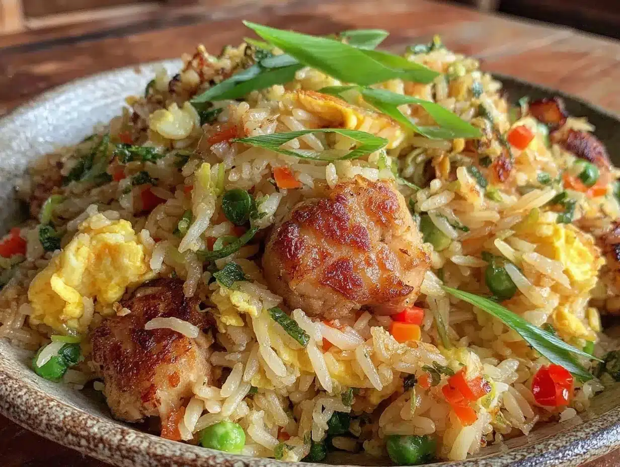 crispy chicken fried rice preparation steps