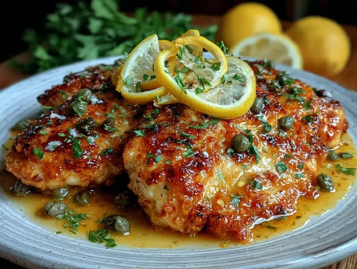 crispy chicken piccata preparation steps