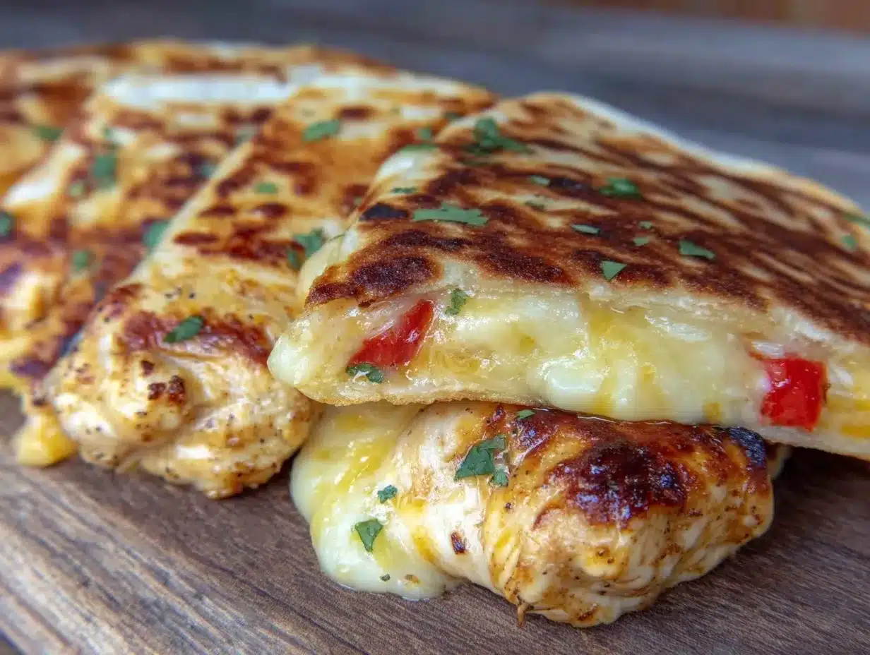 crispy chicken quesadilla preparation steps