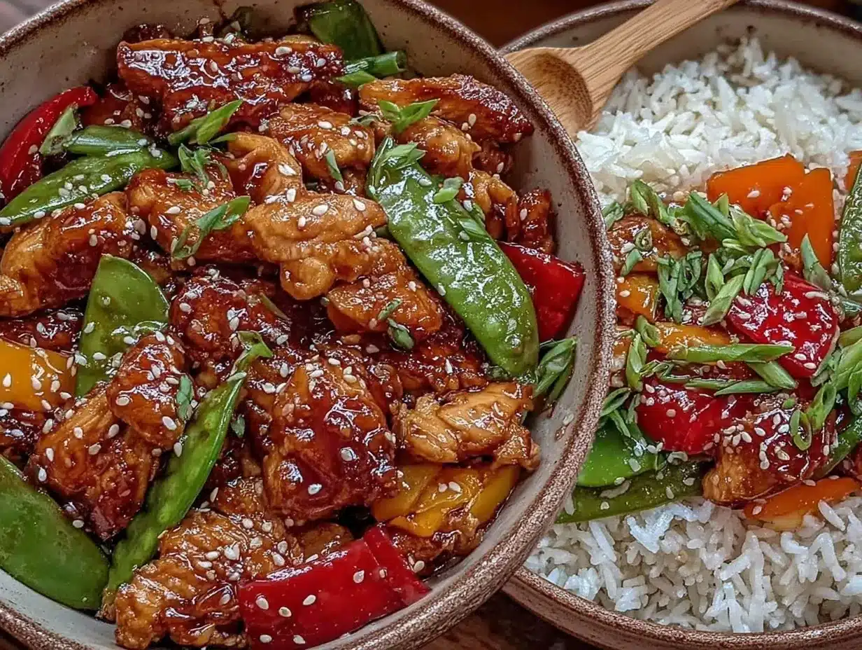 crispy chicken teriyaki stir fry preparation steps