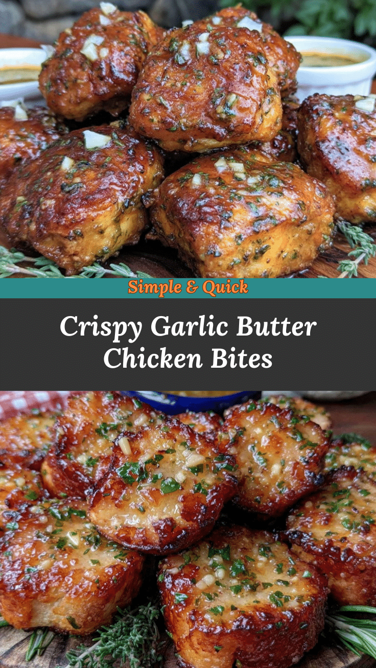 crispy garlic butter chicken bites recipe