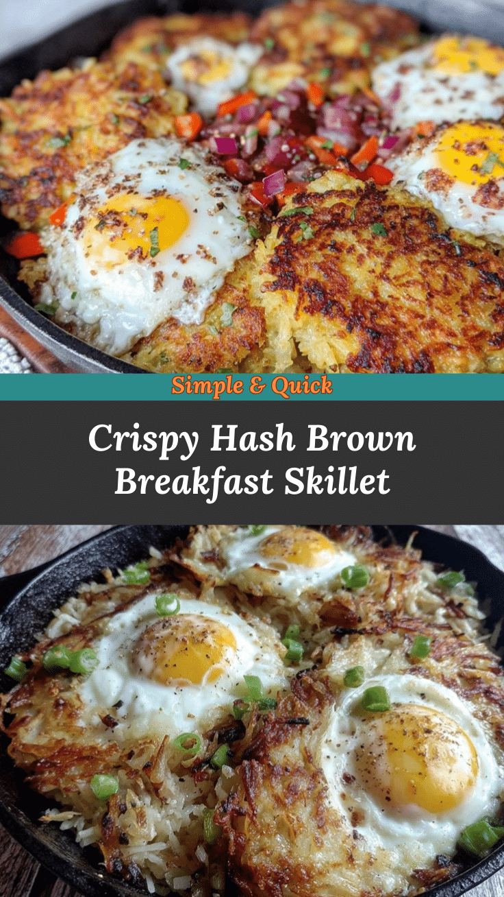 crispy hash brown breakfast skillet recipe