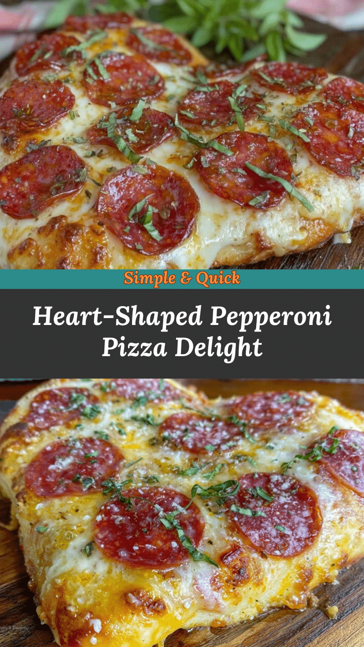 crispy heart-shaped pepperoni pizza recipe